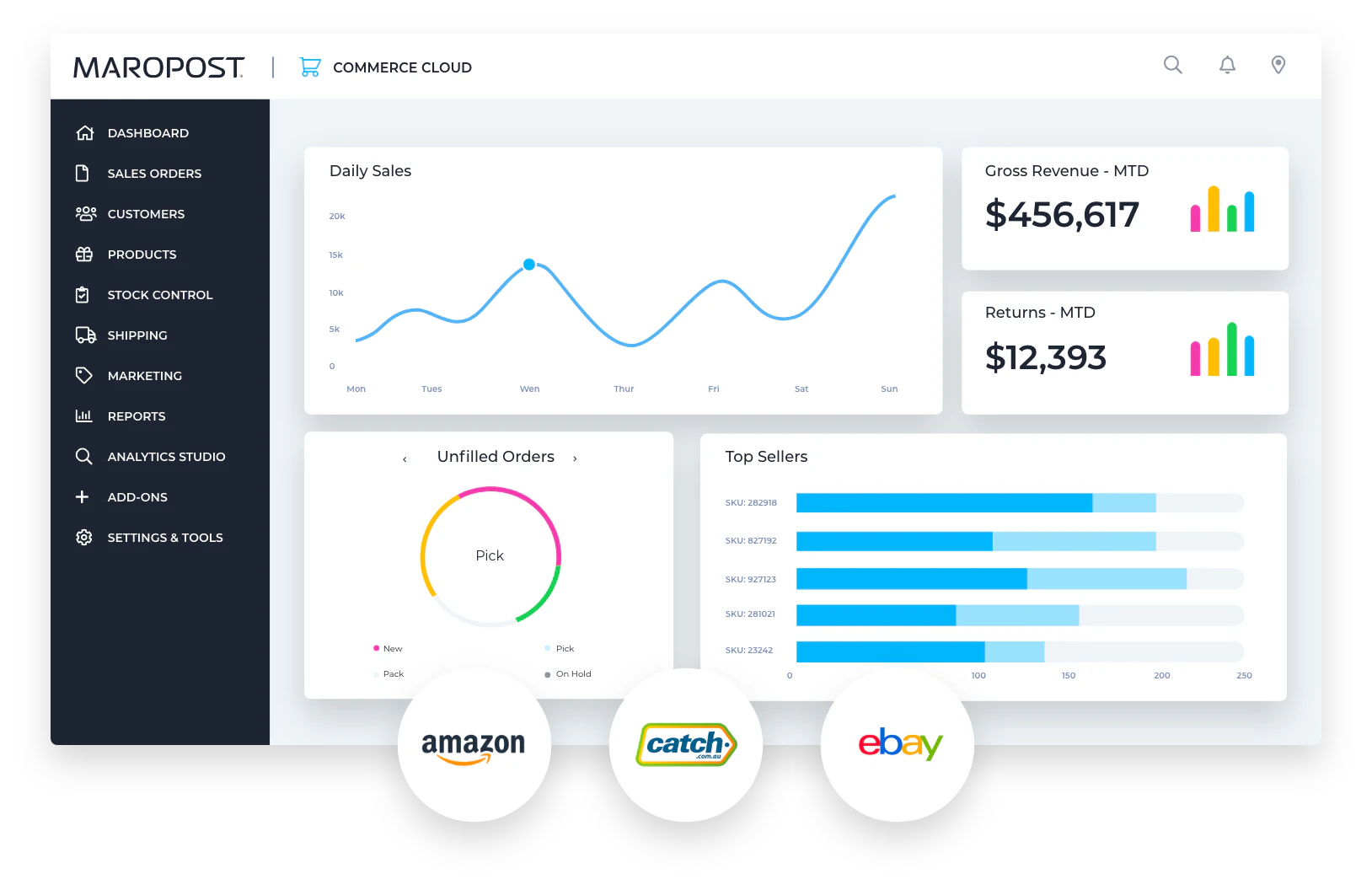 screenshot of Maropost Commerce Cloud